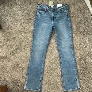 Split hem Denim pants